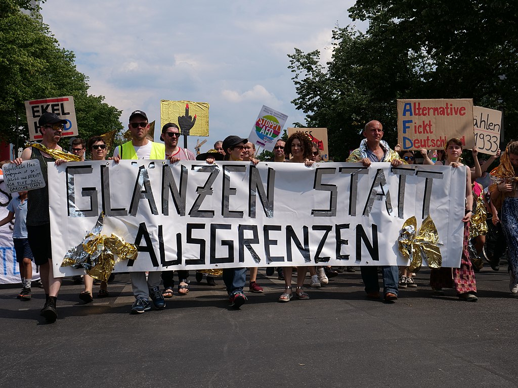 Protest gegen Rechts